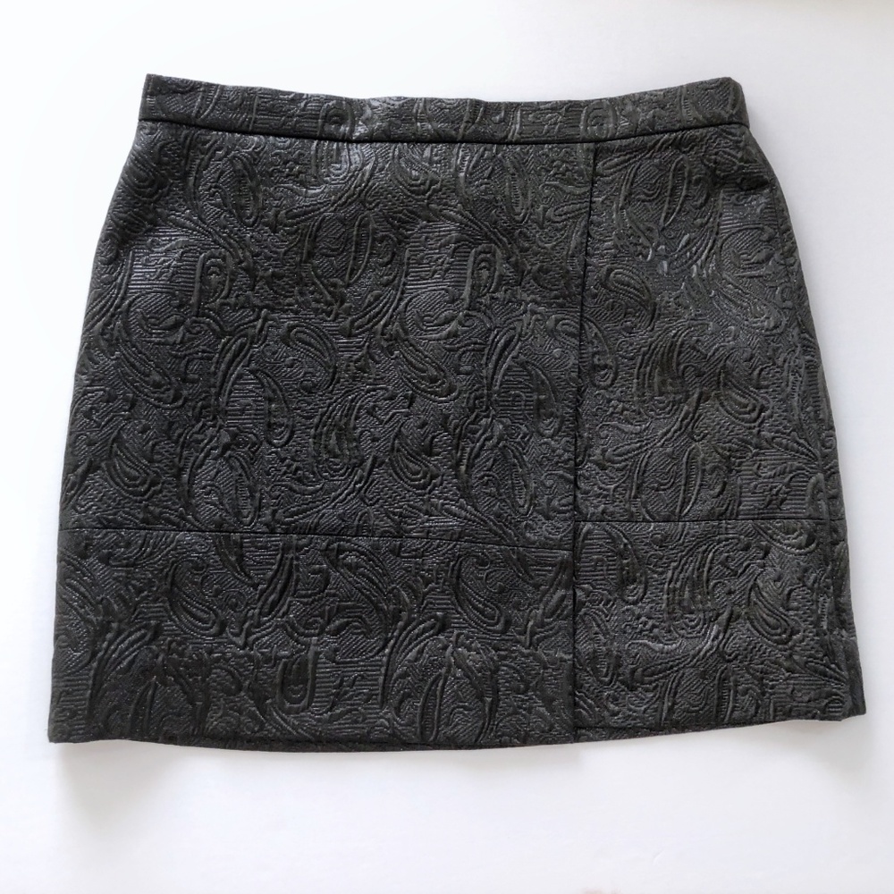 J. Crew Origami Mini Skirt in Metallic Matelasse - Picture 2 of 8